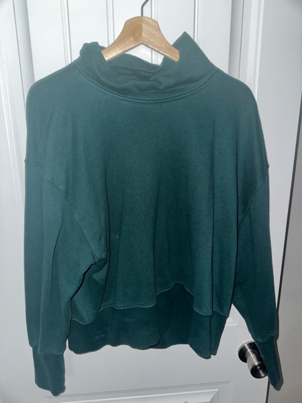 Abercrombie & Fitch Teal Funnel Neck Sweatshirt